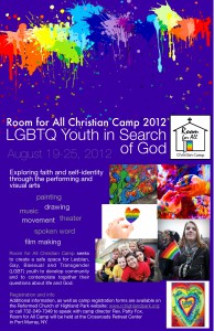 Room for All Christian Camp 2012